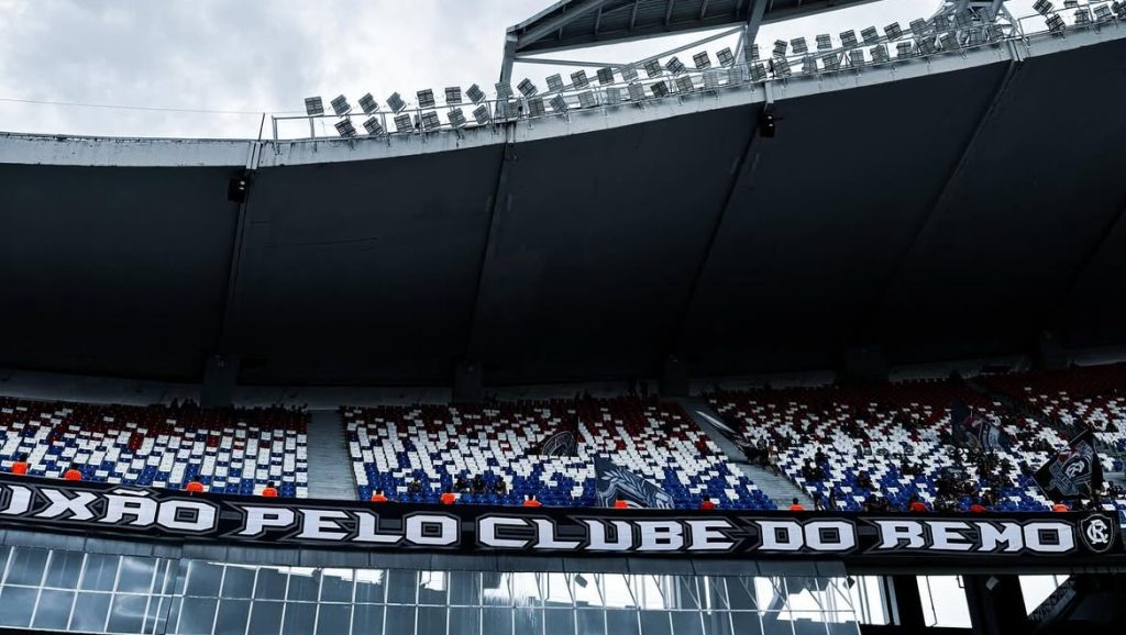 Torcida azulina no Estádio do Mangueirão - Crédito: Samara Miranda/Ascom