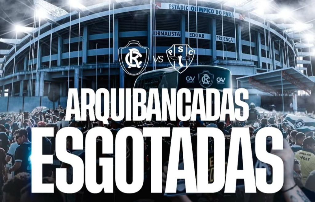 Clube azulino informa arquibancadas esgotadas - Crédito: Reprodução/Redes sociais do clube