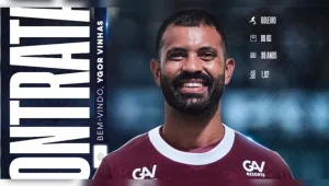 Ygor Vinhas atuava pelo Água Santa, equipe paulista. | (Divulgação)