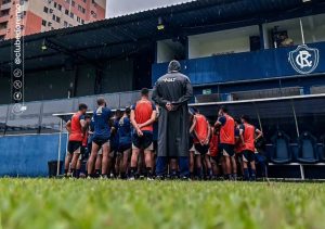 Time azulino treinando no Baenão - Crédito: Samara Miranda/Remo