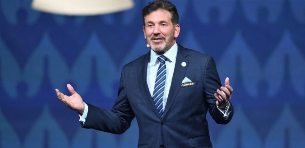 Atual presidente da Conmebol, Alejandro Dominguez - Crédito: Reprodução/Conmebol