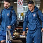 Jogadores do Remo em viagem - Crédito: Luis Carlos/Remo