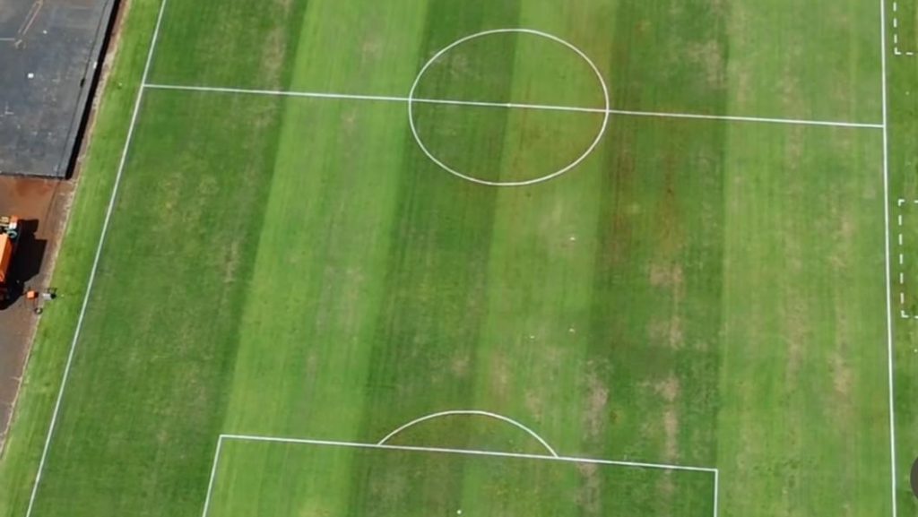 Gramado do Estádio Nic Net, em Ribeirão Preto - Crédito: Redes Sociais